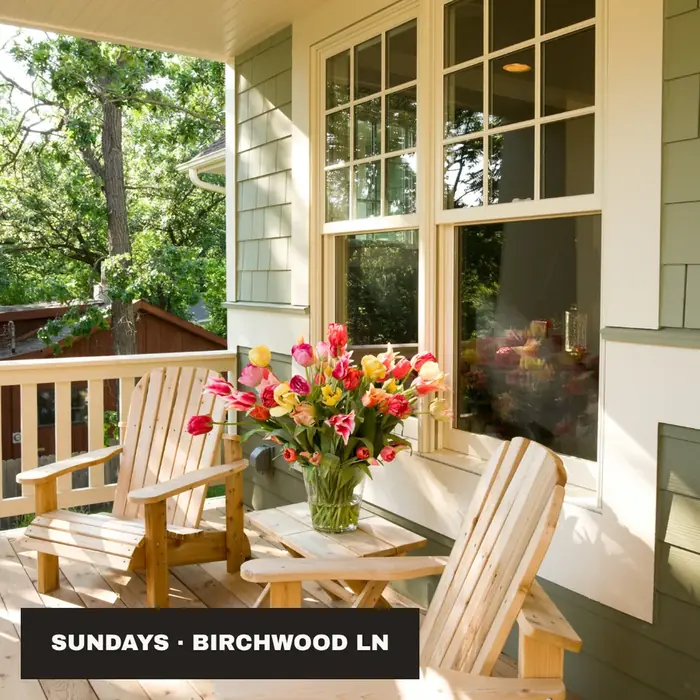 The life you buy — sunlit porch post