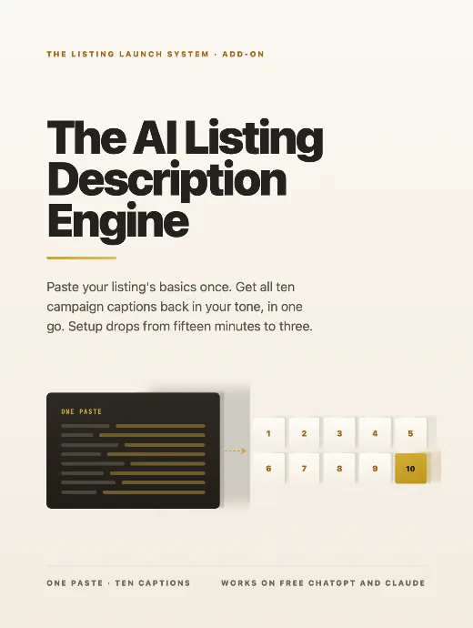 The AI Listing Description Engine — cover